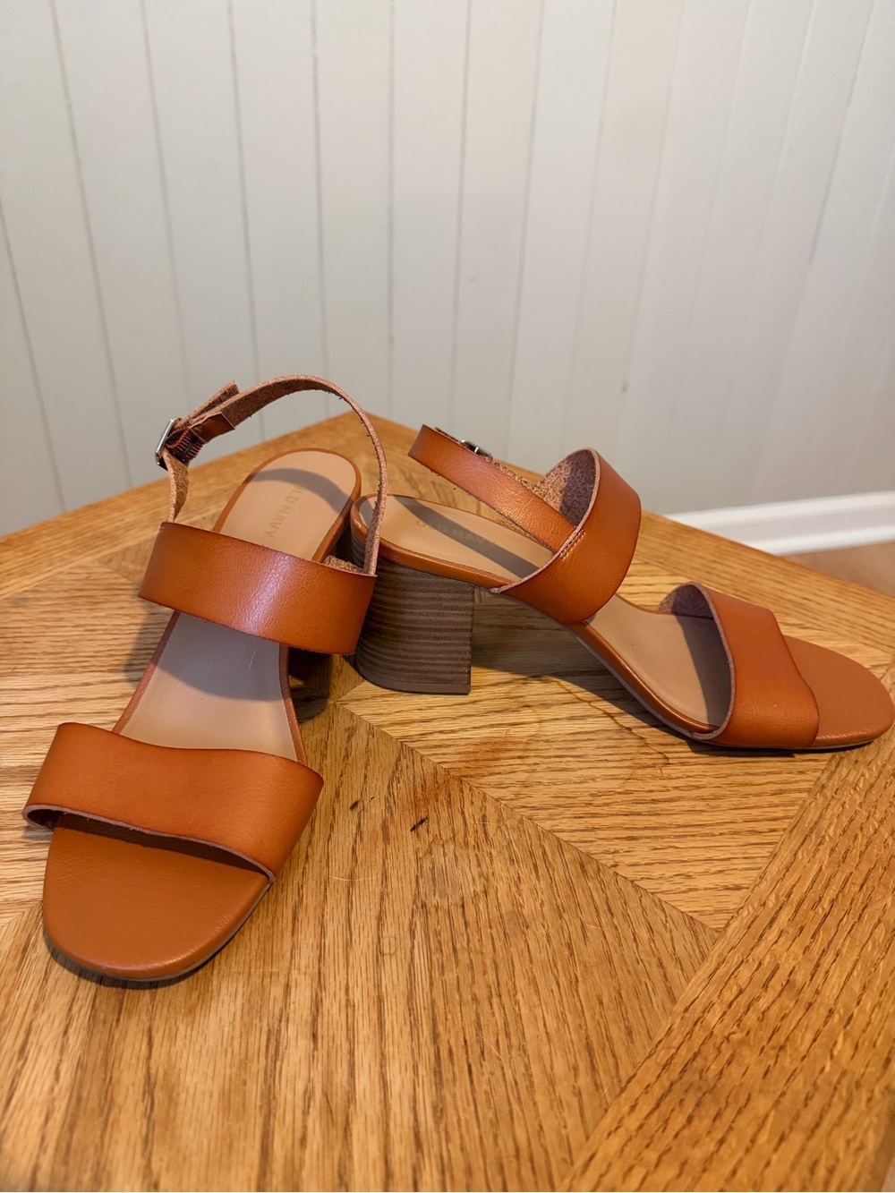 Old Navy Brown Block Heel Sandals